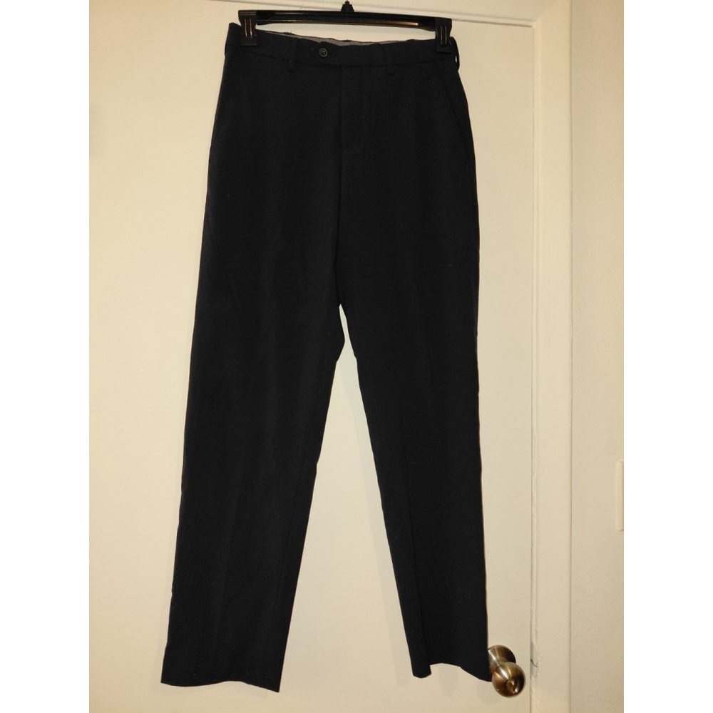 Men's Croft & Barrow 30x32 Classic Fit No Iron Dress Pants Gray Flat Front EUC